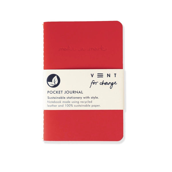 Vent for Change Red A6 recycled notebook