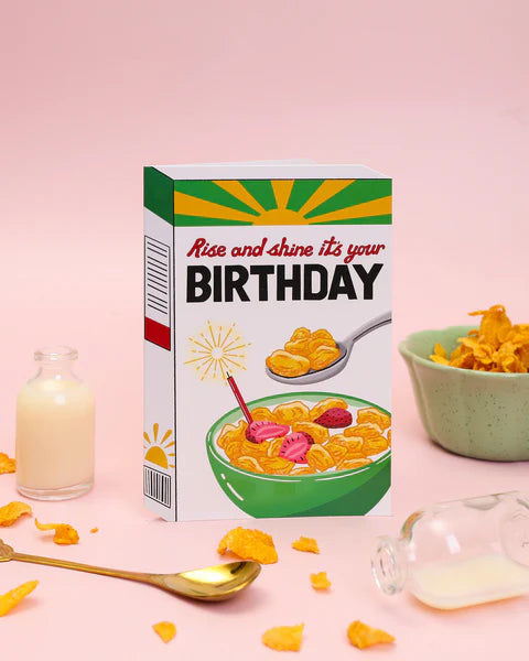 Rise and Shine Cereal Birthday Card