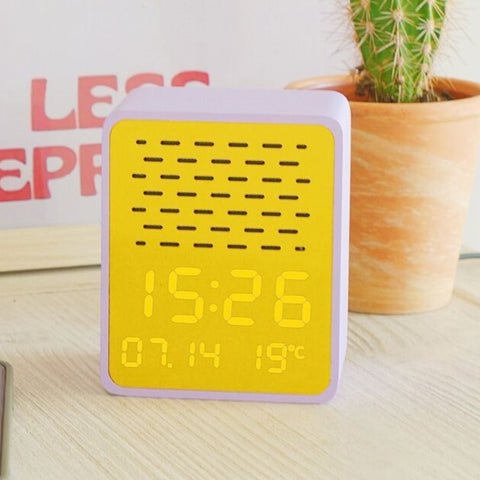 Rise Play Alarm Clock Purple Yellow