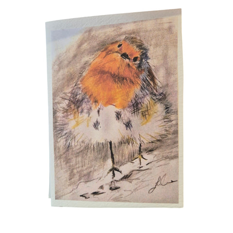 emma crane robin greeting card