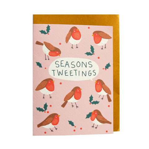 Robins Seasons Tweetings Christmas Card
