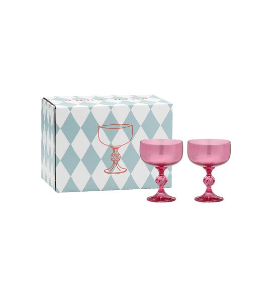 Rose Cocktail Glass Set of 2