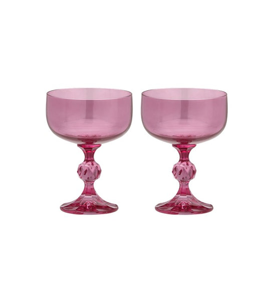 Rose Cocktail Glass Set of 2