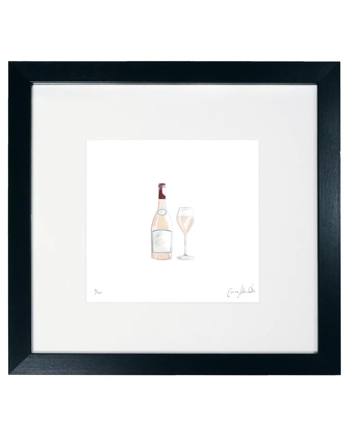 Corinne Alexander Rose Wine framed print