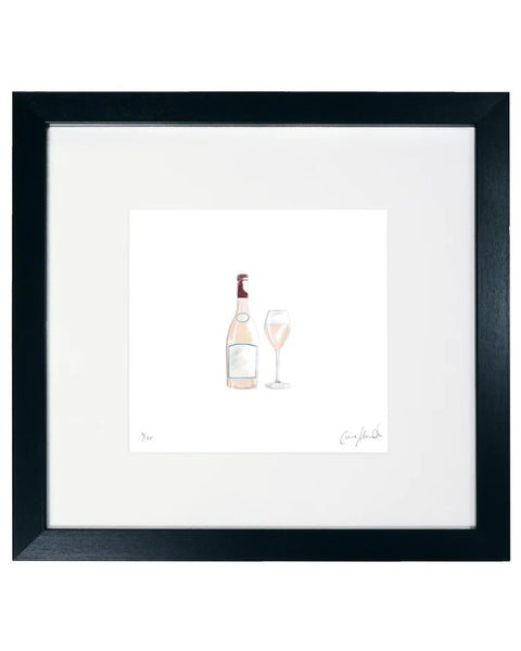 Corinne Alexander Rose Wine framed print
