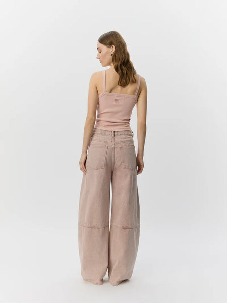 Sonja Barrel Shaped Jeans Faded Rose Denim