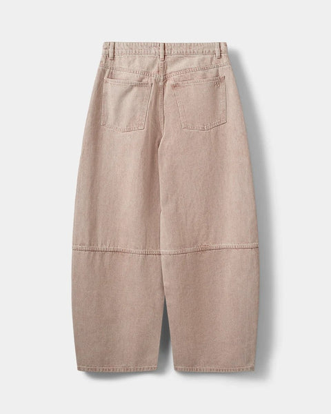 Sonja Barrel Shaped Jeans Faded Rose Denim