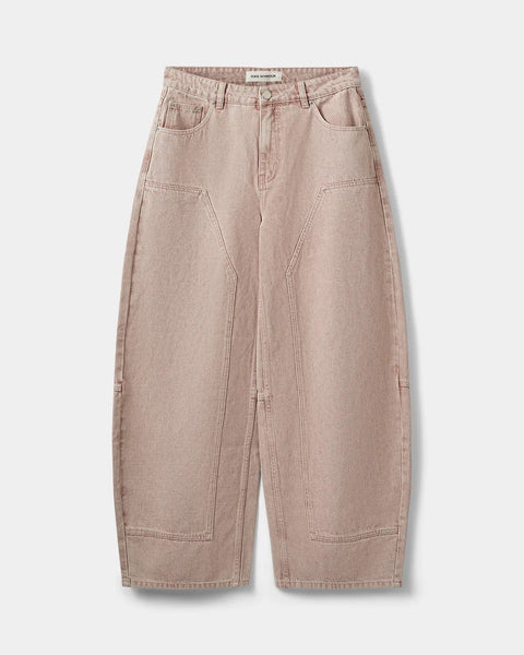 Sonja Barrel Shaped Jeans Faded Rose Denim