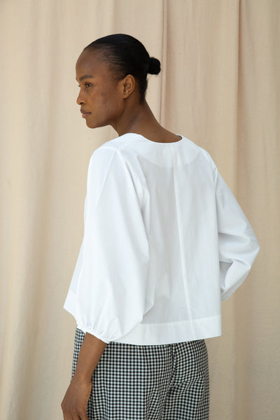 Renee white top from Beaumont Organic.