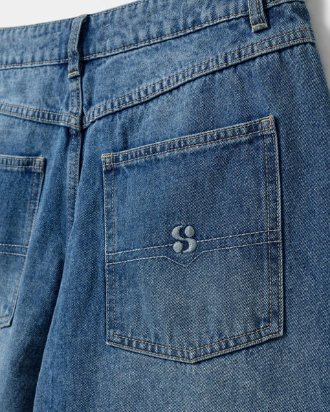 Denim Stoke Oversized Shorts