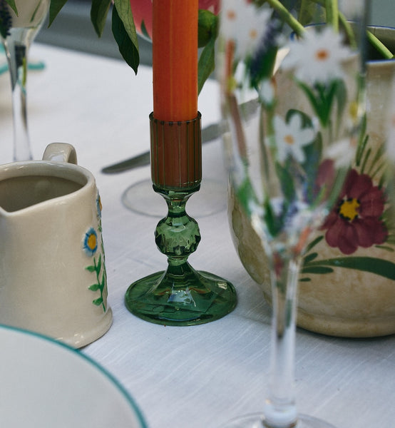 Sage Gemma Candle Holder