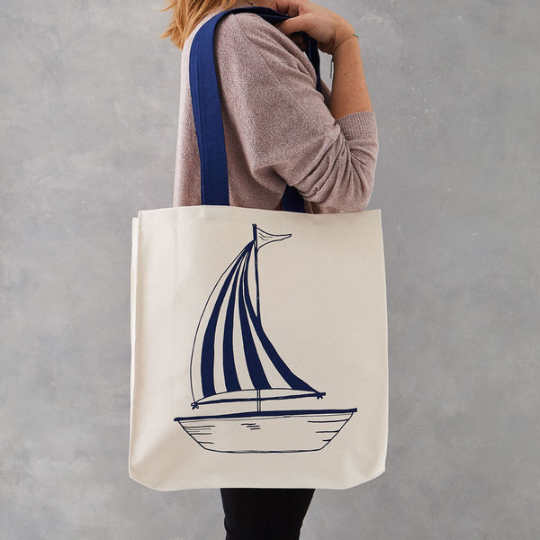 Anchor & Boat Tote Bag
