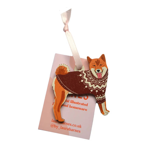 Shiba Inu Dog Christmas Decoration