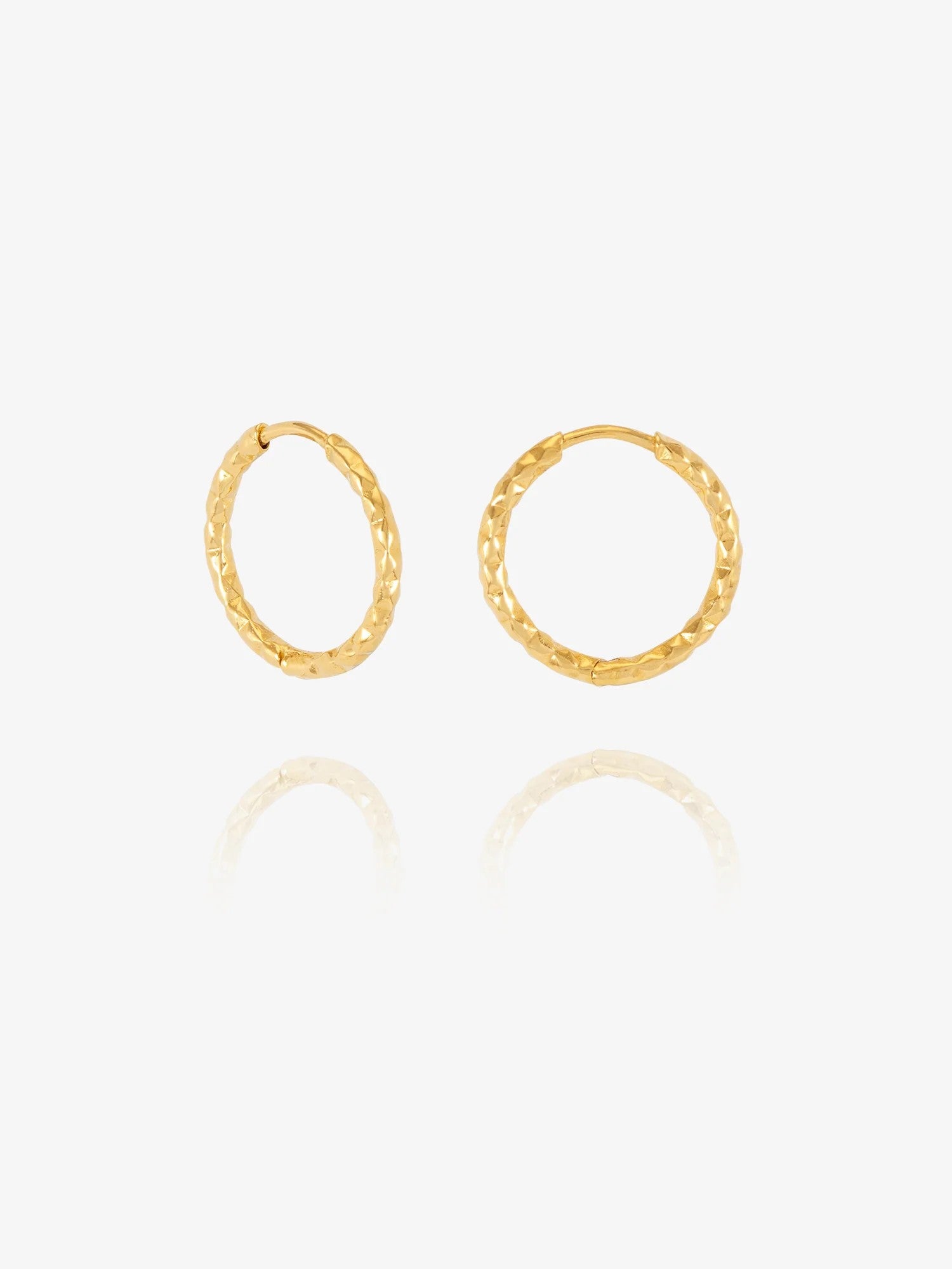 Rachel Jackson Shimmering Sun Huggie Hoop Earrings