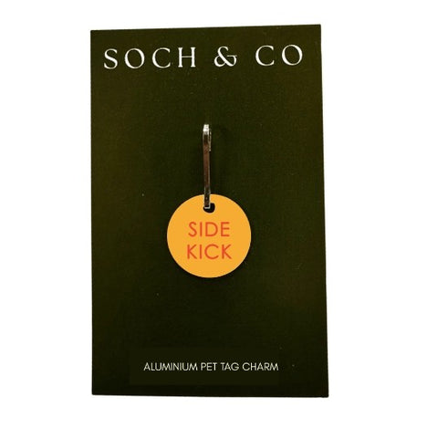 Side Kick Pet Dog Charm Tag