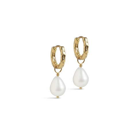 Enamel Copenhagen Significant Pearl hoop earring