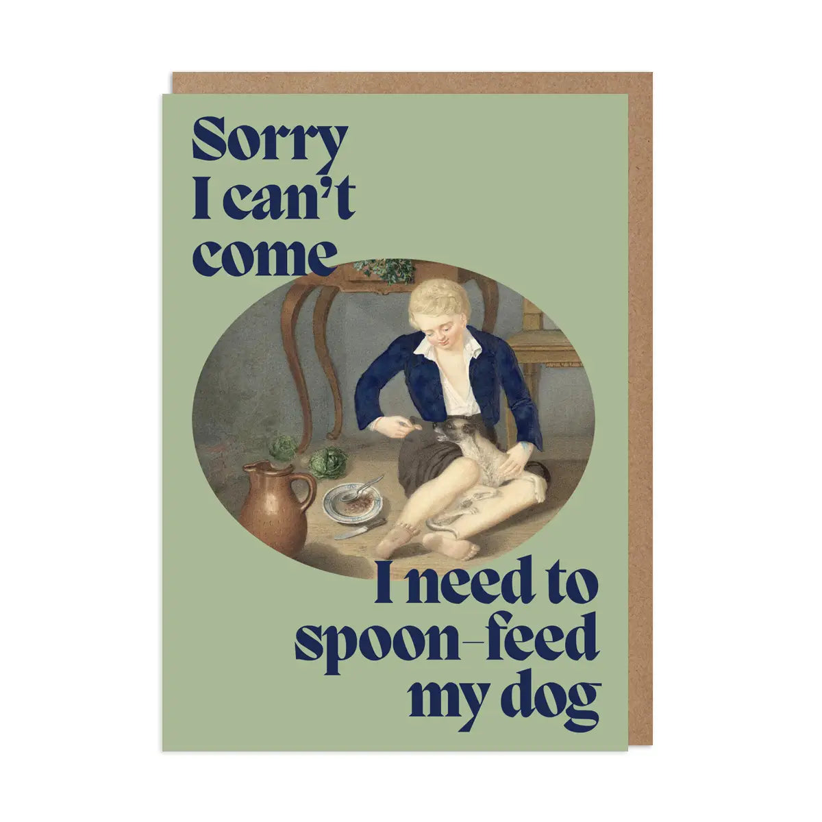 Sorry I Can't Come Card
