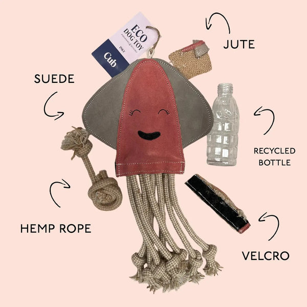 Inky Eco Leather Dog Toy