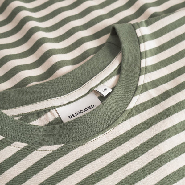 Leaf Green Stripes Stockholm T-Shirt