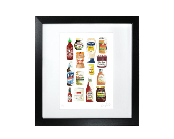 Store Cupboard Print Framed