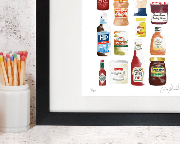 Store Cupboard Print Framed