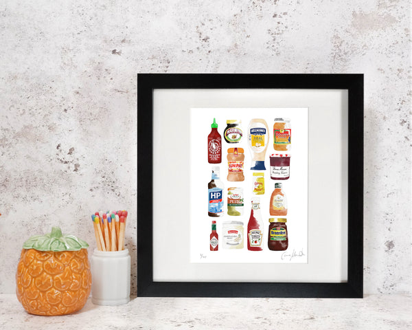 Store Cupboard Print Framed