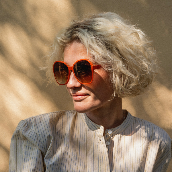 Butterfly Burnt Orange Sunglasses