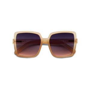 Square XL Beige Sunglasses