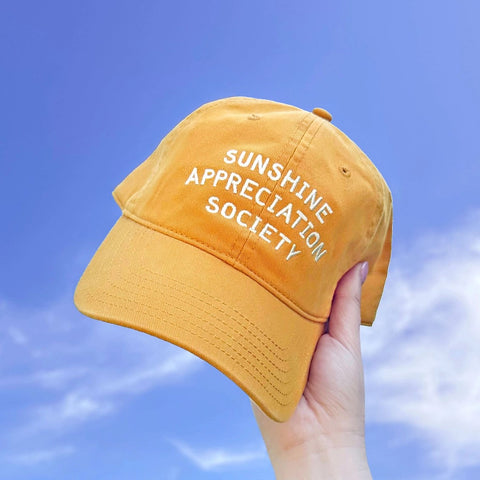 Yellow Sunshine Appreciation Society Baseball Cap