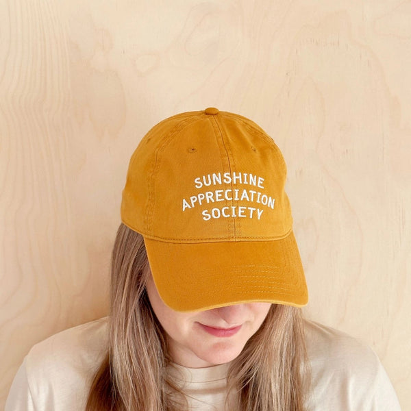Yellow Sunshine Appreciation Society Baseball Cap