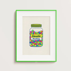 Basil & Ford Sweetie Darling A4 Print