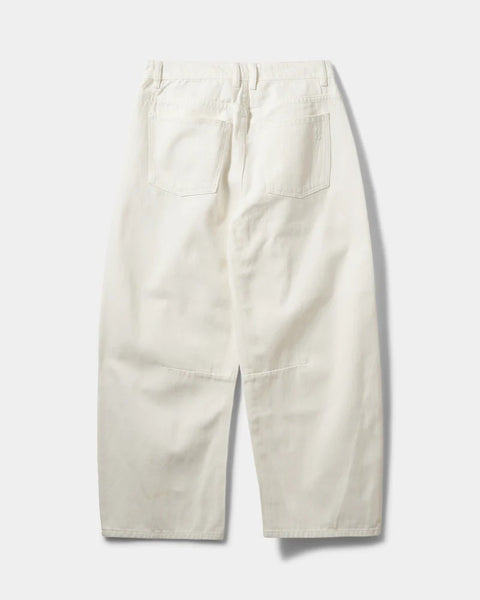 Tomar Barrel Shape Off-White Jeans