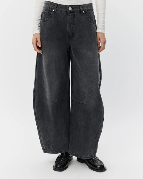 Tomar Trousers in Washed Black