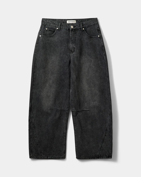 Tomar Trousers in Washed Black