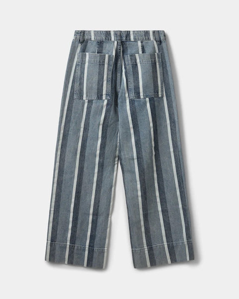 Toulouse Striped Cropped Jeans