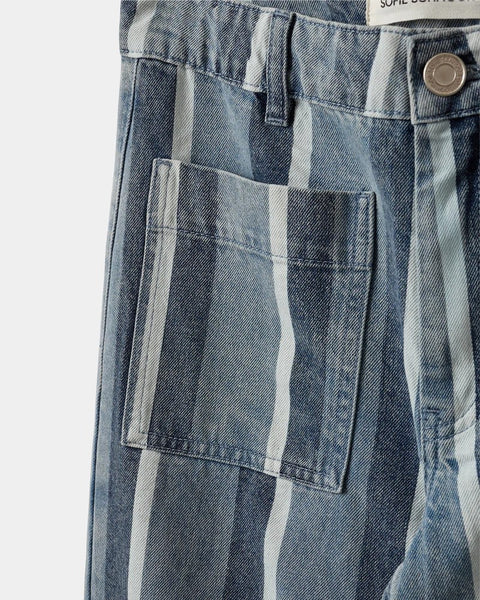 Toulouse Striped Cropped Jeans