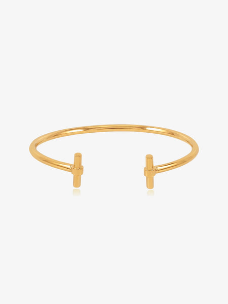 T-Bar Gold Adjustable Bangle