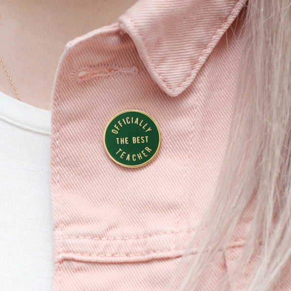 Officially The Best Teacher Enamel Pin