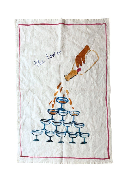 The Tower Linen Tea Towel