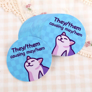 They/Them Pronoun Sticker