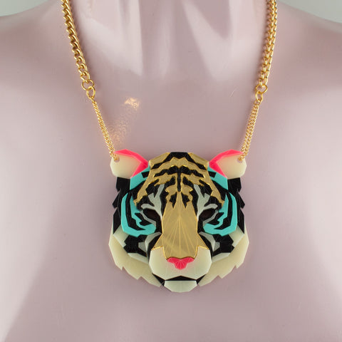 Tiger Head Necklace - Creativity