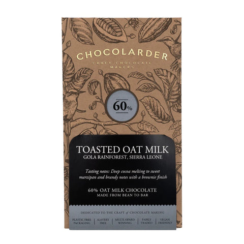 Chocolarder Toasted Oat Milk Vegan Chocolate Bar