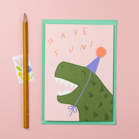 T-Rex Have Fun Card