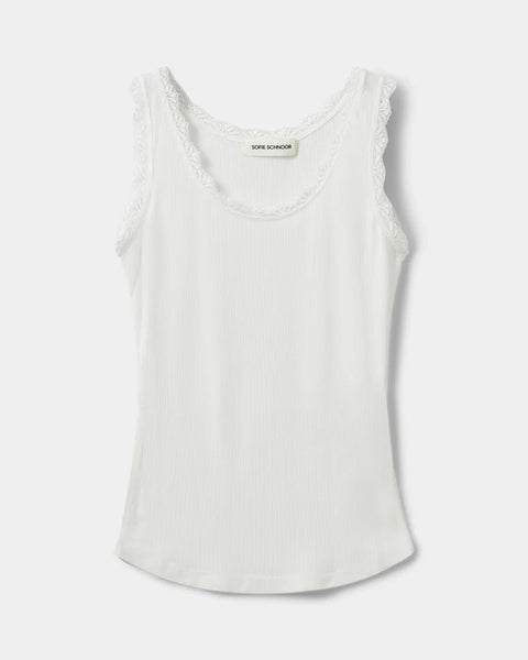 Ulrikke White Vest Top White