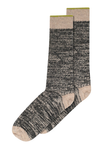 MP Denmark Ulrika long grey wool socks