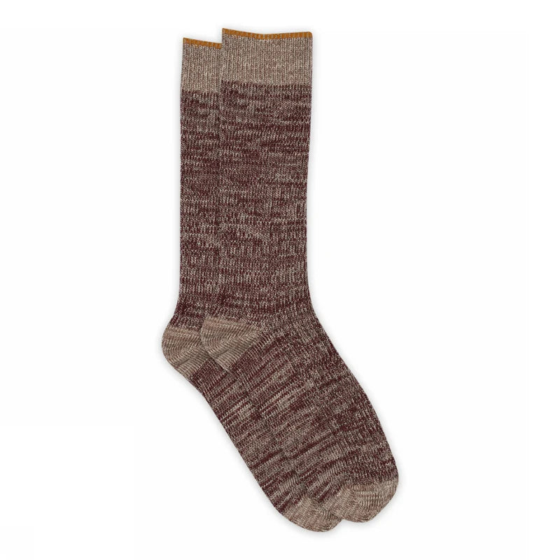Ulrika Wine Red Long Socks