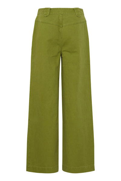 Atelier Reve Vandra green wide leg trousers