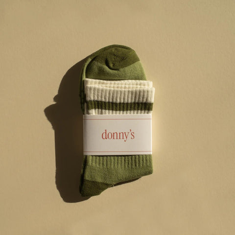 Donny's Sage Varsity Socks