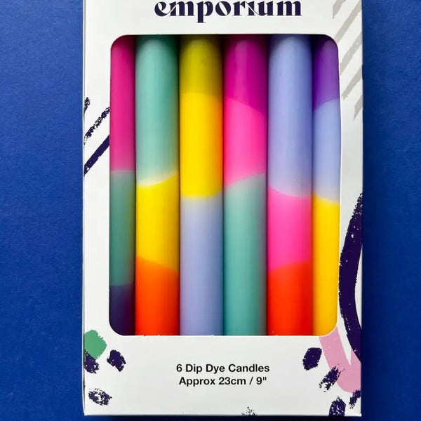 Vibrant Hues Dip Dye Candle Box