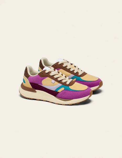 Anaelle Violet and Turquoise Vegan Trainer